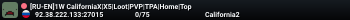 [RU-EN]1W CaliforniaX|X5|Loot|PVP|TPA|Home|Top