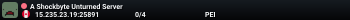 A Shockbyte Unturned Server