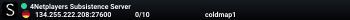 4Netplayers Subsistence Server