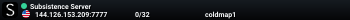 Subsistence Server