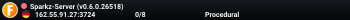Sparkz-Server (v0.6.0.26518)