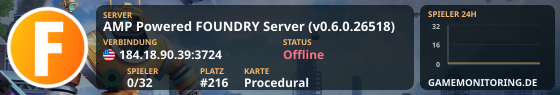AMP Powered FOUNDRY Server (v0.6.0.26518)