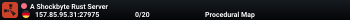 A Shockbyte Rust Server