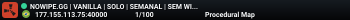 NOWIPE.GG | VANILLA | SOLO | SEMANAL | SEM WIPE BP | WIPE 28/05