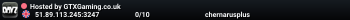 Hosted by GTXGaming.co.uk