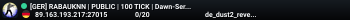[GER] RABAUKNN | PUBLIC | 100 TICK | Dawn-Server.de