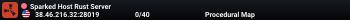 Sparked Host Rust Server
