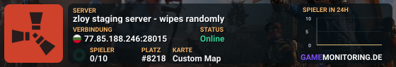 zloy staging server - wipes randomly