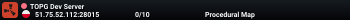 TOPG Dev Server