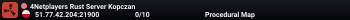 4Netplayers Rust Server Kopczan