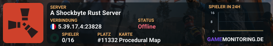 A Shockbyte Rust Server