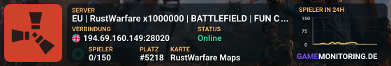 EU | RustWarfare x1000000 | BATTLEFIELD | CUSTOM VEHICLES | PVP
