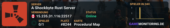 A Shockbyte Rust Server