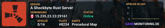 A Shockbyte Rust Server