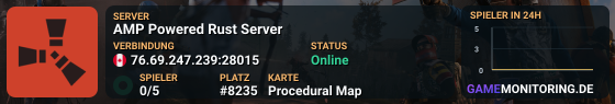 AMP Powered Rust Server