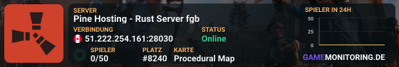 Pine Hosting - Rust Server fgb
