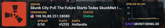 Skunk City PvE The Future Starts Today SkunkNet Online! Drugs-R