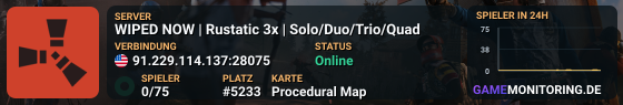 WIPED NOW | Rustatic 3x | Solo/Duo/Trio/Quad