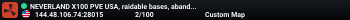 NEVERLAND X100 PVE USA, raidable bases, abandoned bases, skills