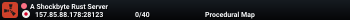 A Shockbyte Rust Server