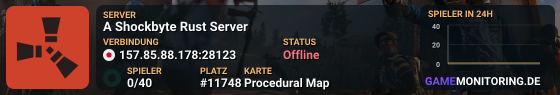 A Shockbyte Rust Server
