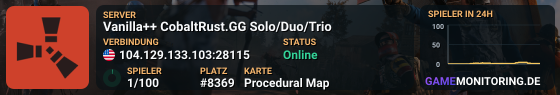 Vanilla++ CobaltRust.GG Solo/Duo/Trio