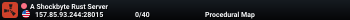 A Shockbyte Rust Server
