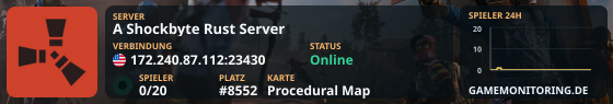 A Shockbyte Rust Server