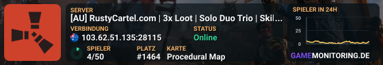 [AU] RustyCartel.com | 3x Loot | Solo Duo Trio | Skills | Kits