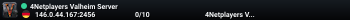 4Netplayers Valheim Server