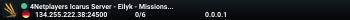 4Netplayers Icarus Server - Eilyk - Missions Olympus