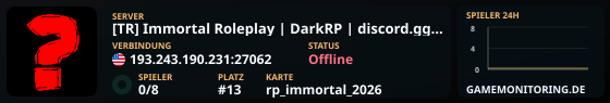 [TR] Immortal Roleplay | DarkRP | discord.gg/immortalrp