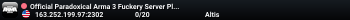Official Paradoxical Arma 3 Fuckery Server Place Thing