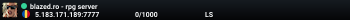 blazed.ro - rpg server