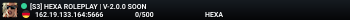 [S3] HEXA ROLEPLAY | V-2.0.0 SOON