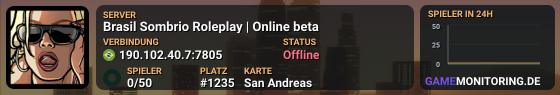 Brasil Sombrio Roleplay | Online beta