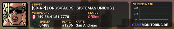 [SD-RP] | ORGS/FACCS | SISTEMAS UNICOS |