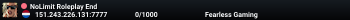 NoLimit Roleplay End