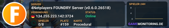 4Netplayers FOUNDRY Server (v0.6.0.26518)