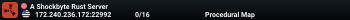 A Shockbyte Rust Server