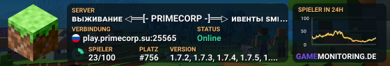 »━━━━━━━━━━━━━━━━━» PrimeCorp «━━━━━━━━━━━━━━━━━« ʙыжиʙᴀʜиᴇ • ᴄᴜsᴛᴏᴍ sᴍᴘ sᴇʀᴠᴇʀ • иʙᴇʜты