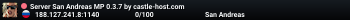 Server San Andreas MP 0.3.7 by castle-host.com