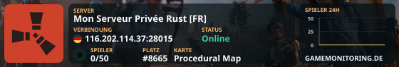 Mon Serveur Privée Rust [FR]