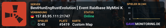 BestHunEngRustEvolution [ Event Raidbase MyMini Kit]