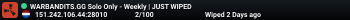 WARBANDITS.GG Solo Only - Weekly | JUST WIPED