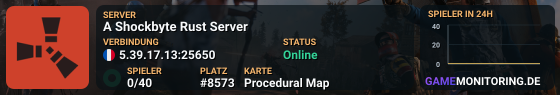 A Shockbyte Rust Server