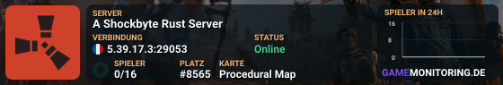 A Shockbyte Rust Server