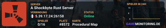 A Shockbyte Rust Server