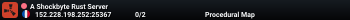 A Shockbyte Rust Server