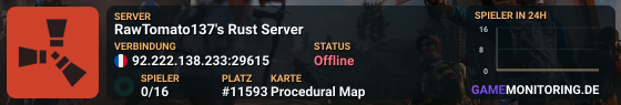 RawTomato137's Rust Server